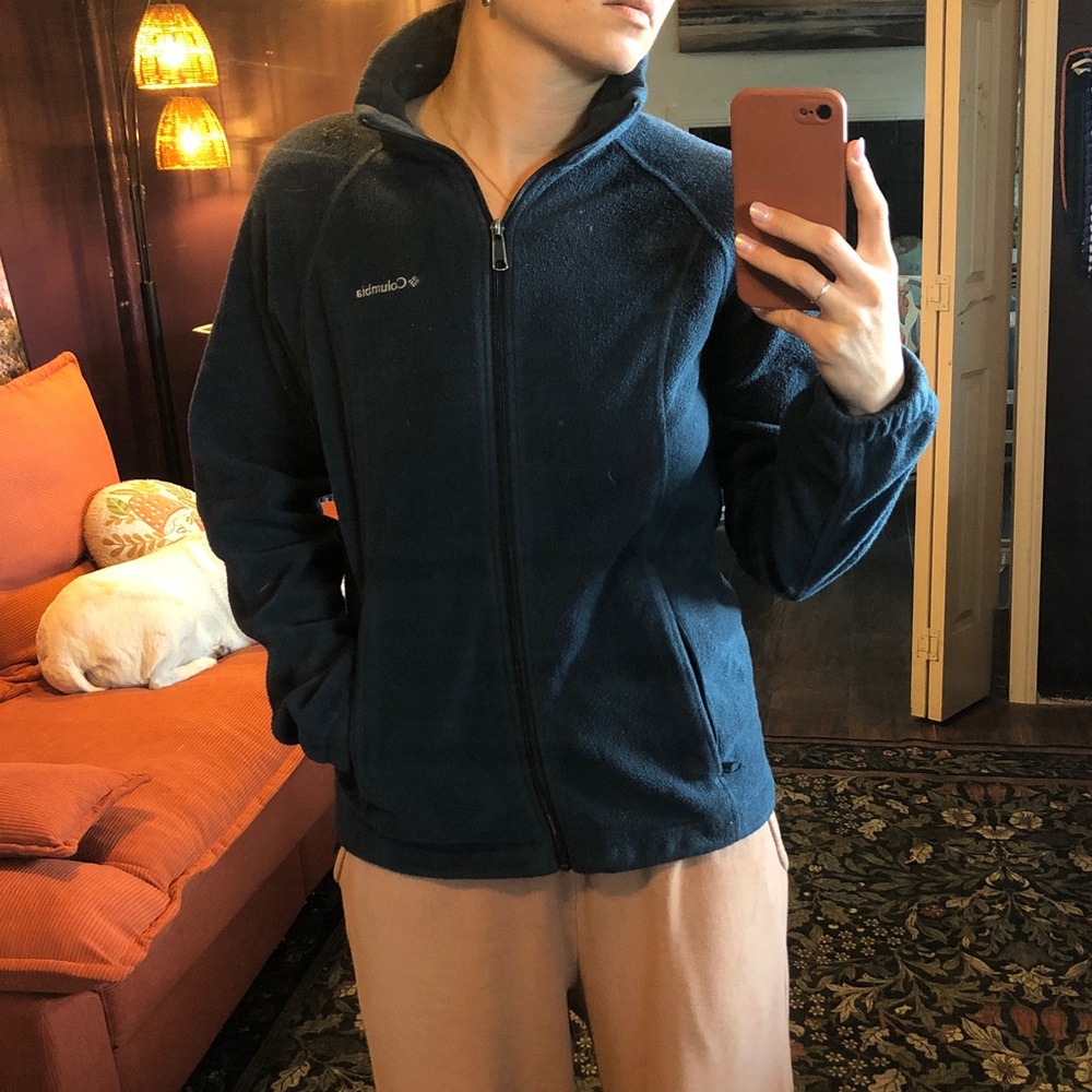 Columbia Dark Blue Fleece Jacket